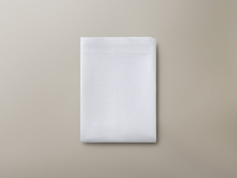 The Organic Linen Flat Sheet - White
